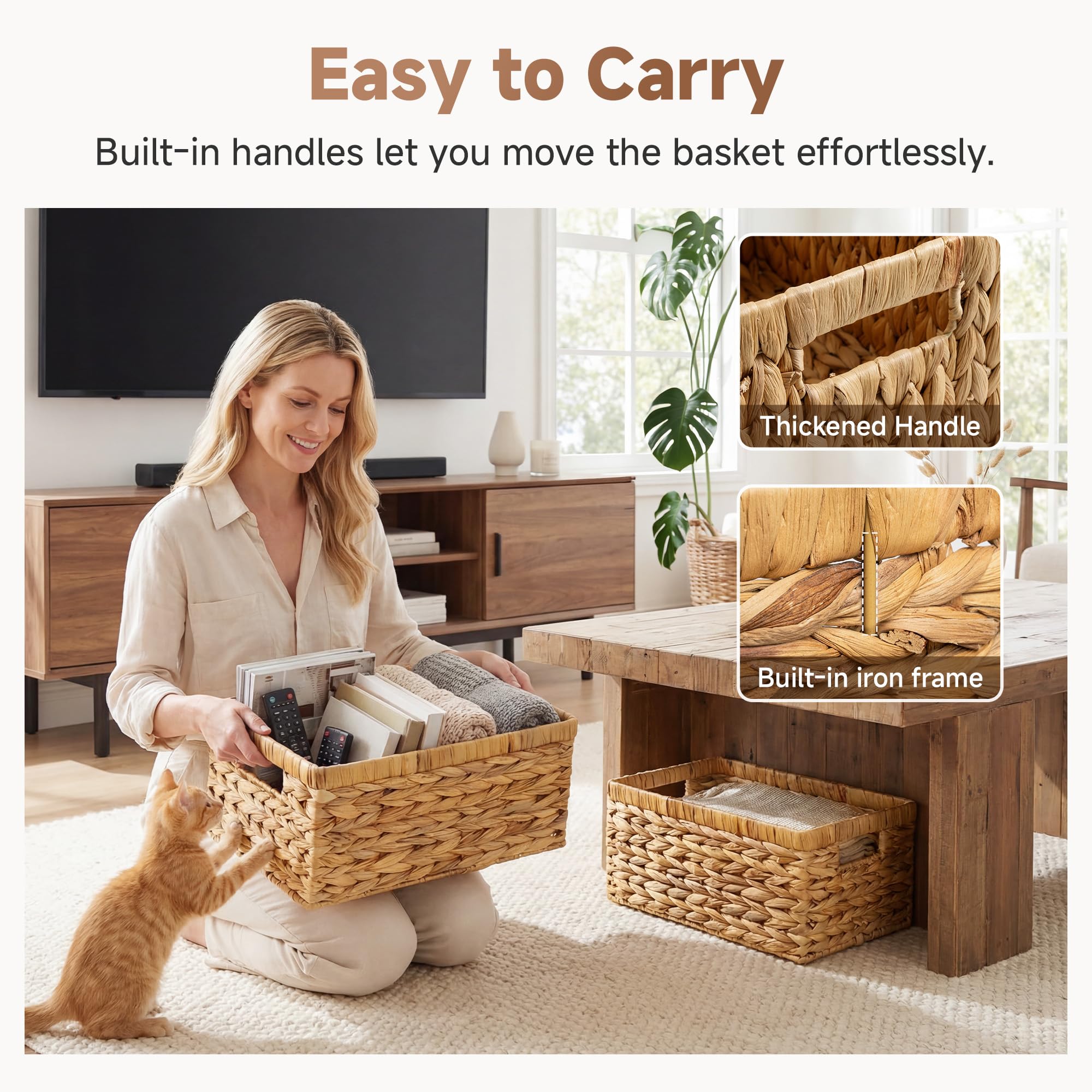 StorageWorks sturdy metal frame reinforces durability for lasting use.