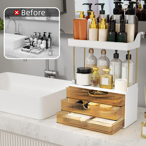 StorBin non slip bottom keeps the unit stable on counters.
