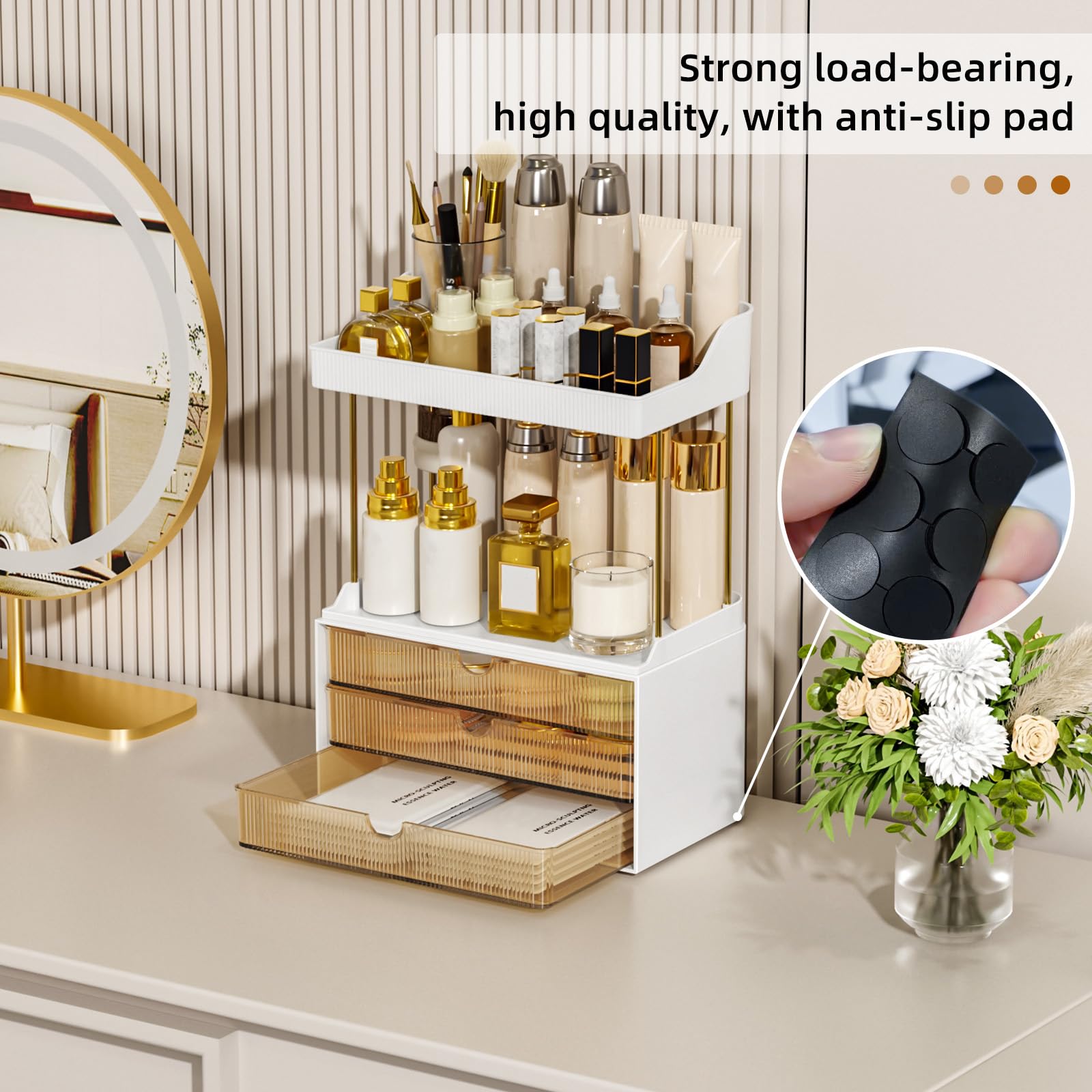 StorBin versatile storage suitable for cosmetics and office items.