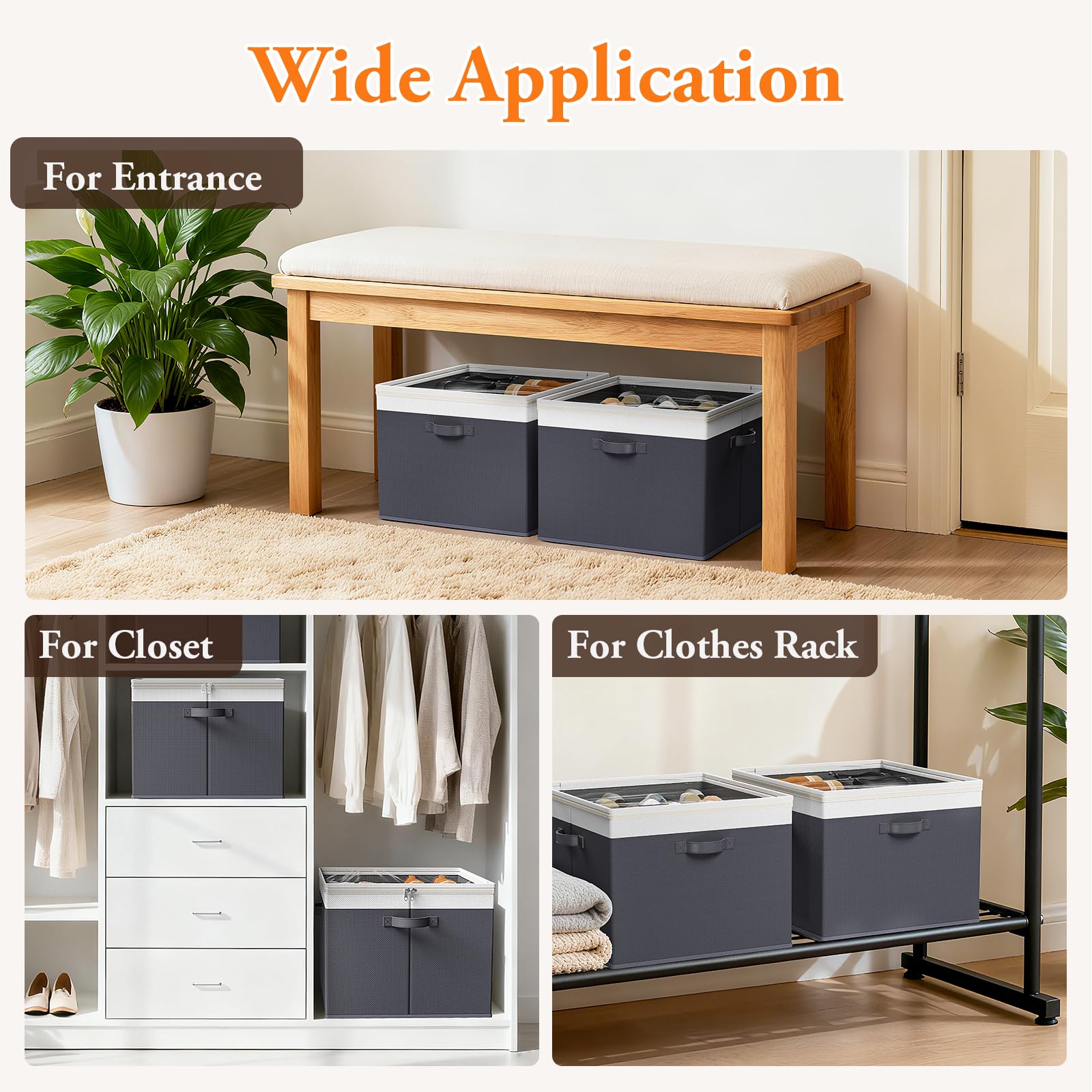StoreHappily closet storage solution for boots and sneakers.