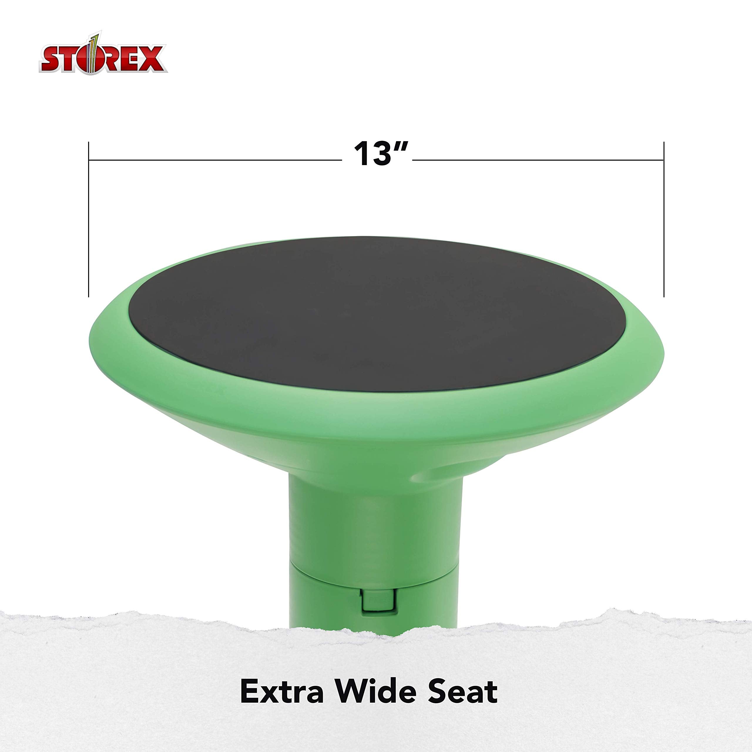 Storex Wiggle Stool classroom use shown in dynamic, focused learning.
