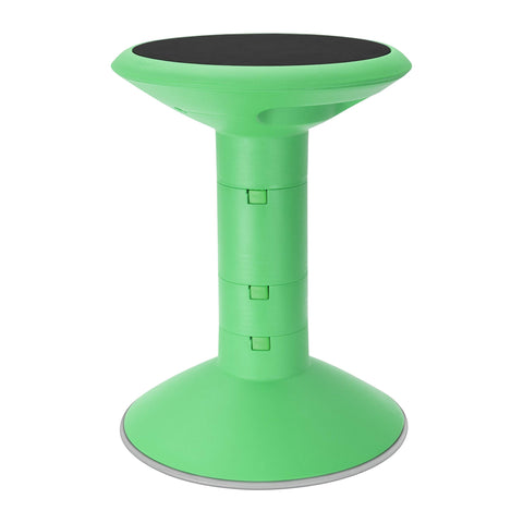 Storex Wiggle Stool green color adds lively energy to learning spaces.