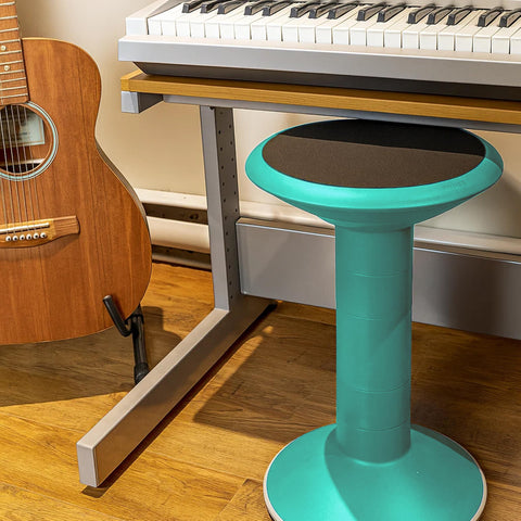 Storex Wiggle Stool integrated handles enable easy carrying