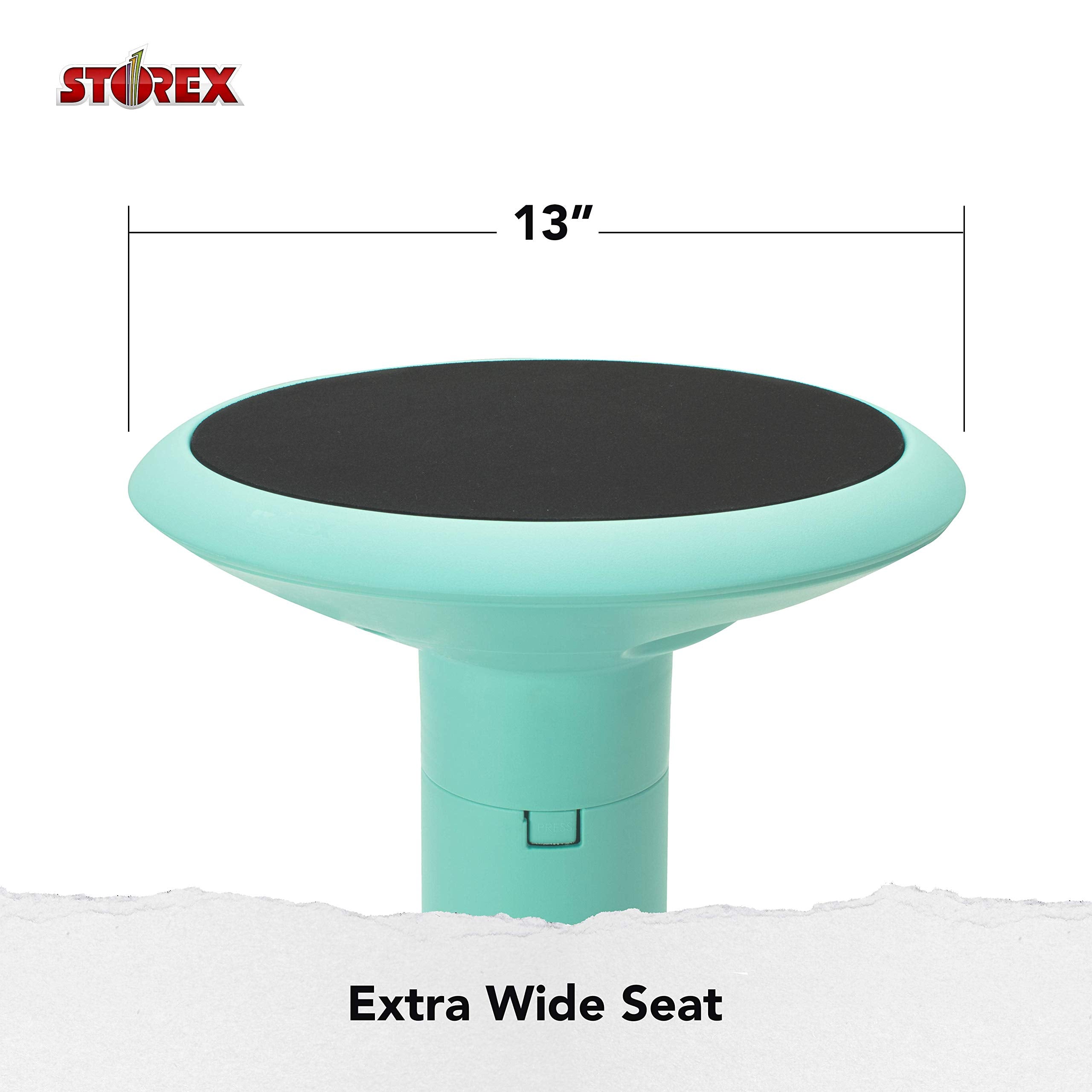 Storex Wiggle Stool tamper-proof adjustments minimize distractions