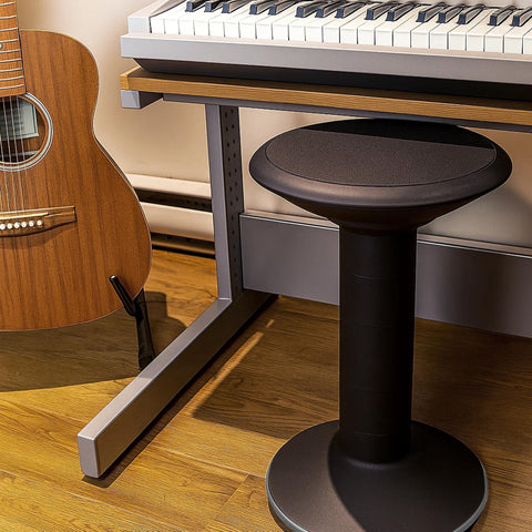 Storex Wiggle Stool features tamper-proof height adjustments for consistent setup
