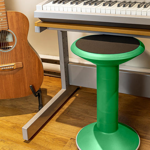 Storex Wiggle Stool tamper-proof height adjustments prevent distractions during study.