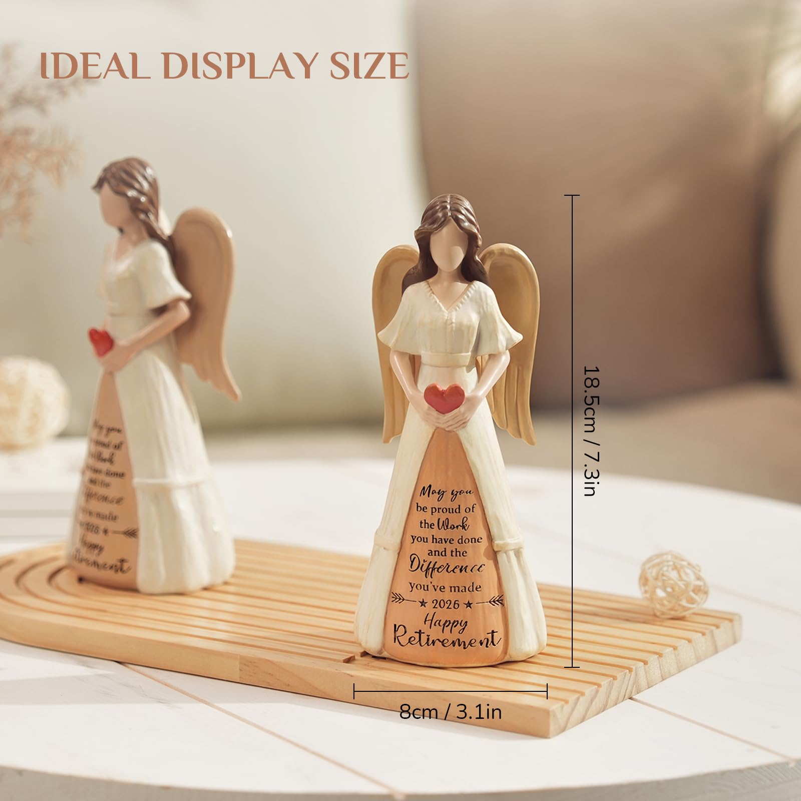 Storieme angel heart cradle close-up, emphasizing tenderness ideal for gift-giving and display.