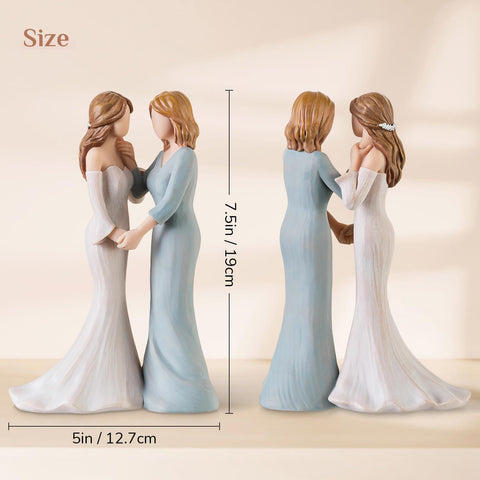 Storieme dresser display figurine adds warm sentiment to daily home decor.