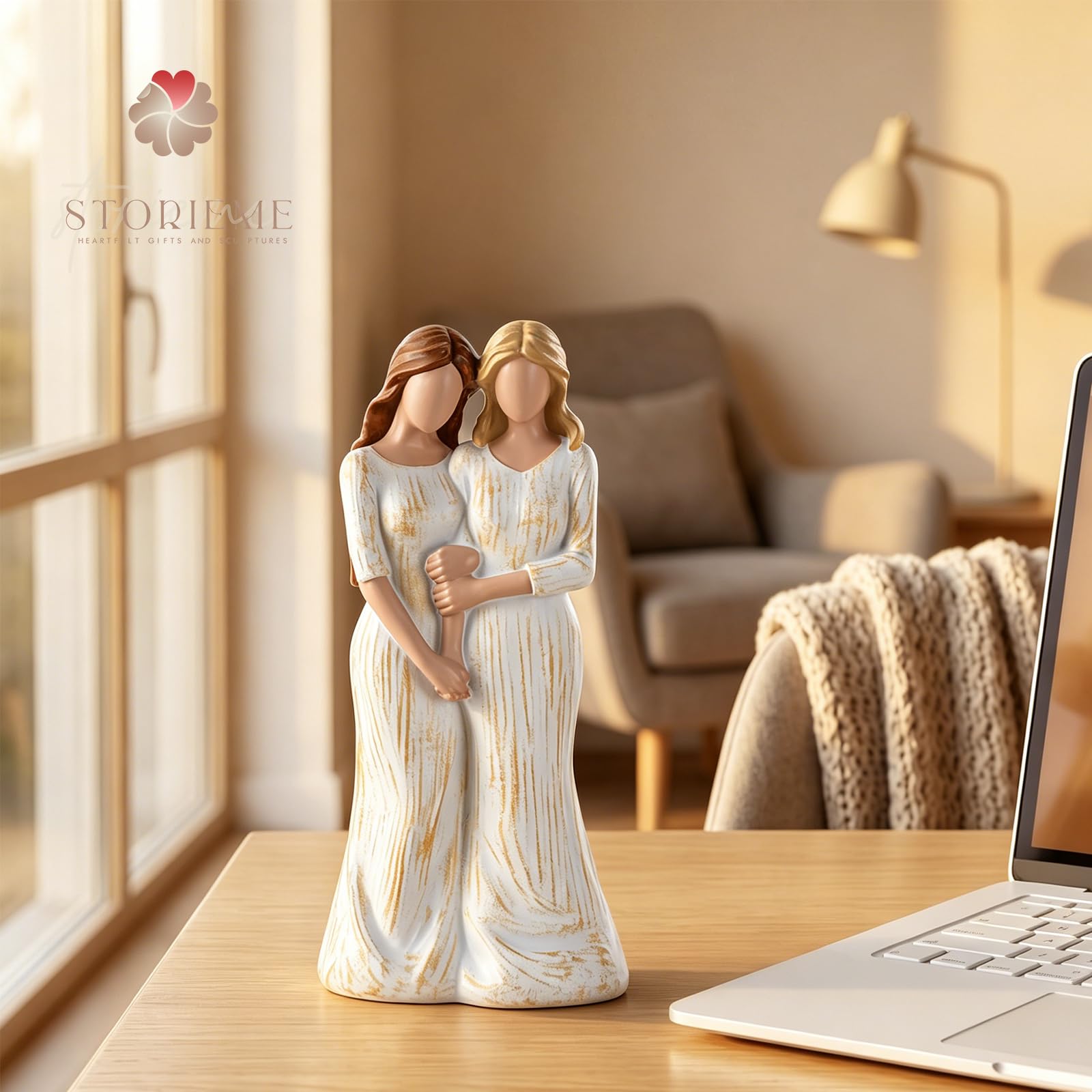 Storieme durable 7-inch figurine resists everyday display wear.