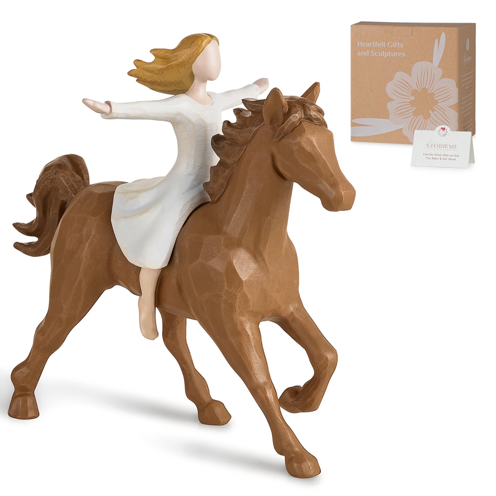 Storieme horse figurine for women gift highlighting bond and joy