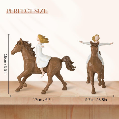 Storieme horse statue for equestrian decor adds calm storytelling