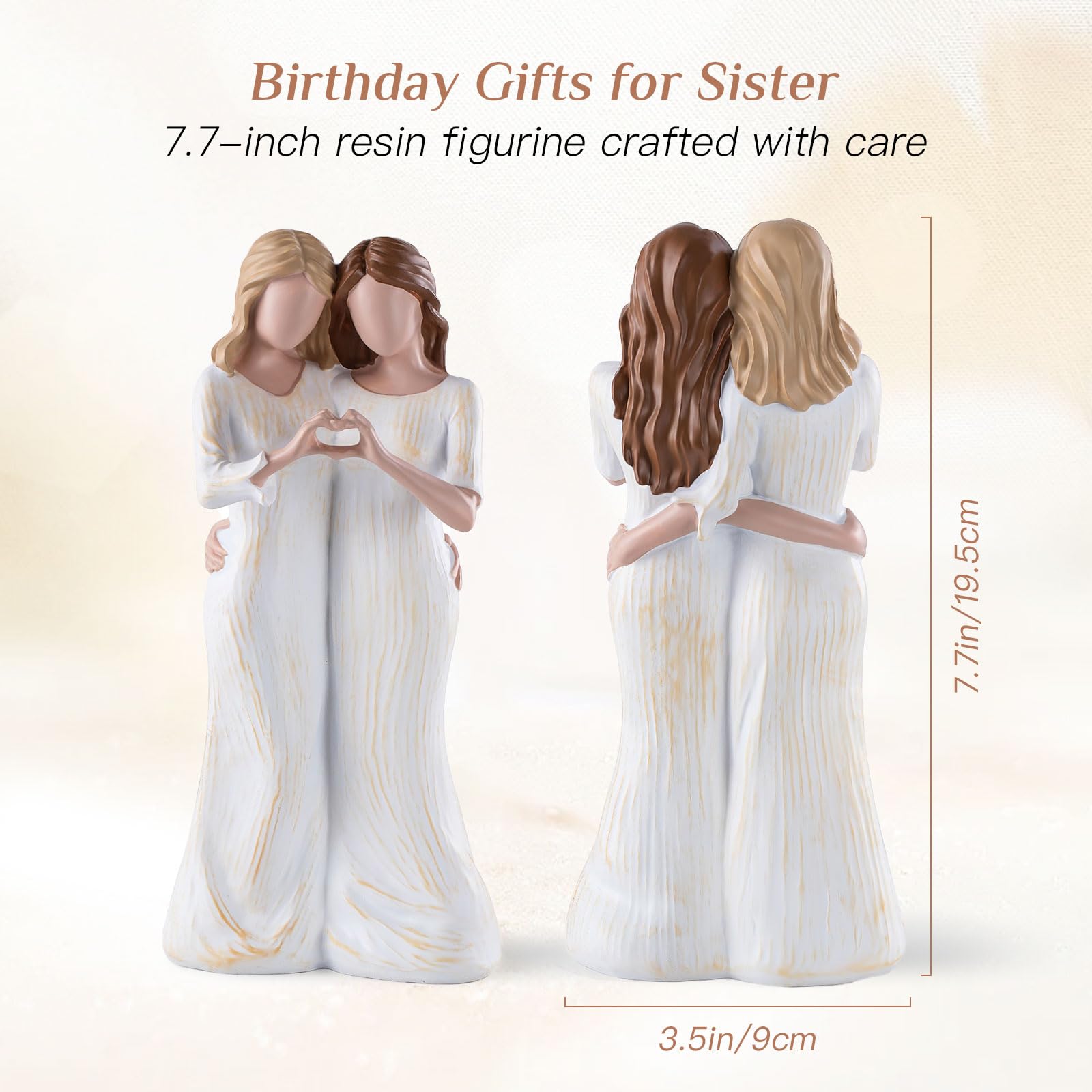 Storieme hand-painted resin figurine demonstrates craftsmanship and durability.