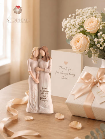Storieme home decor figurine, compact size fits shelves and desks.