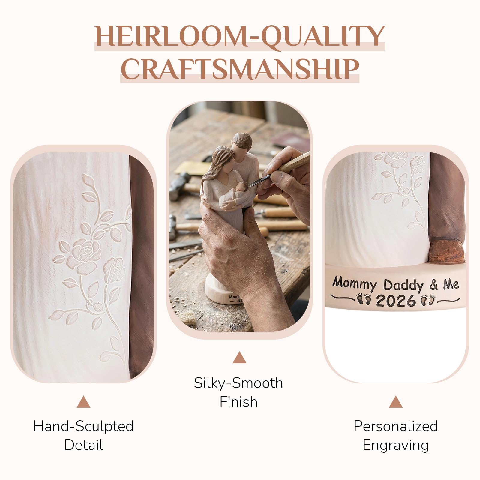 Storieme Triple Embrace close-up paint detail—hand-finished artistry on every curve