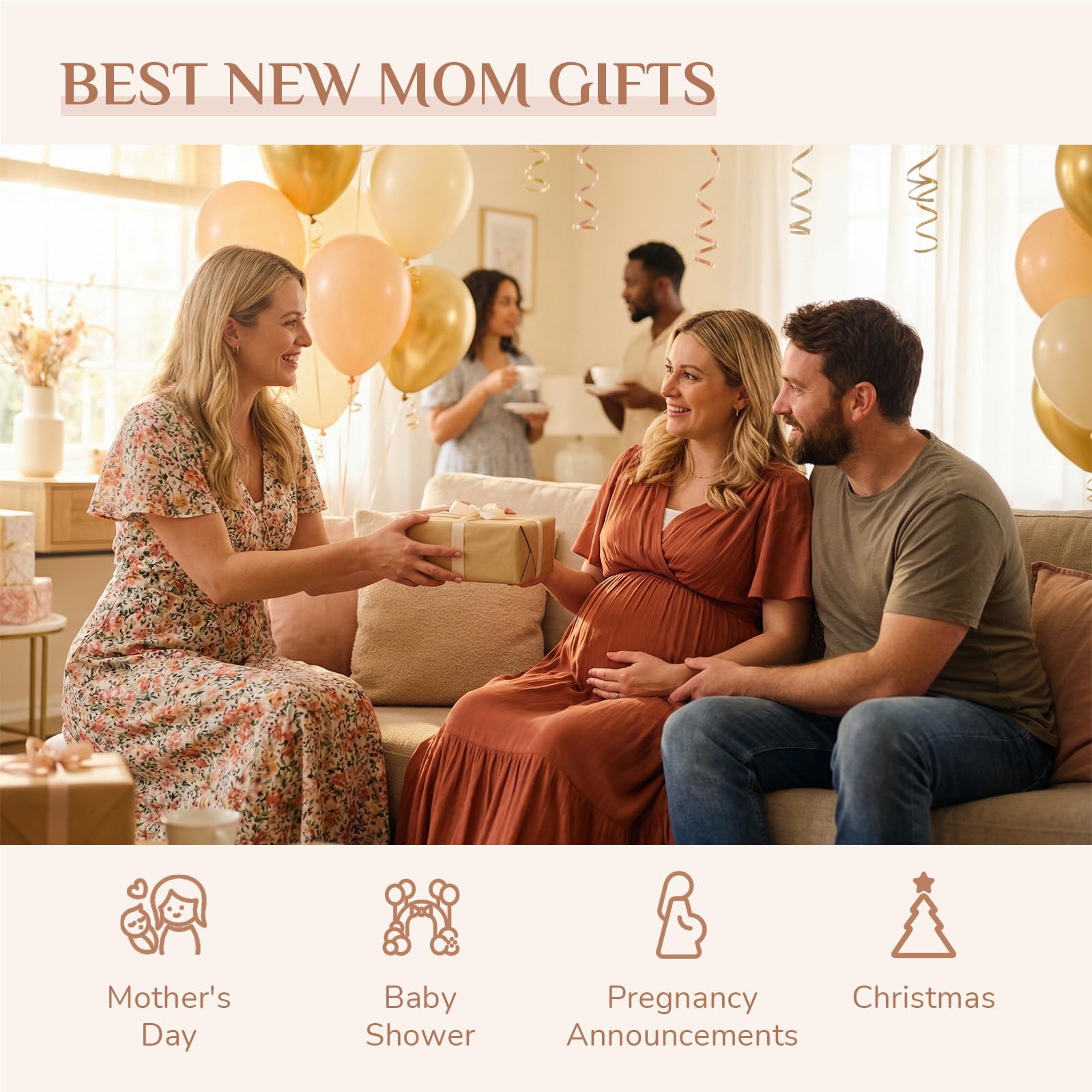 Storieme Triple Embrace side profile—compact nursery display and daily reminder