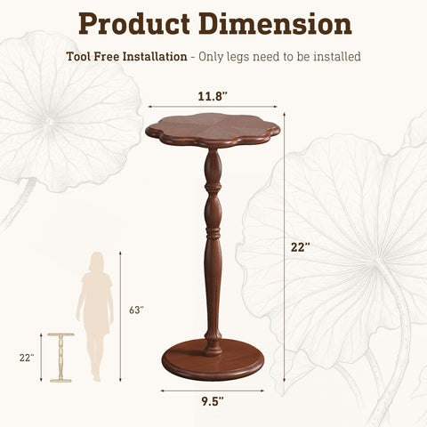 STO'SENSE round table at 22 inches height sits beside seating for easy reach