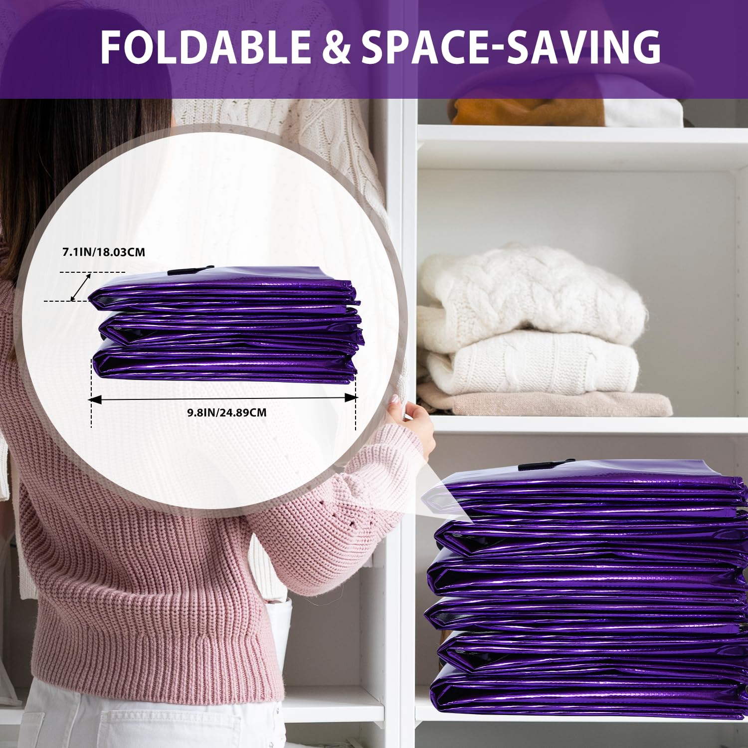 STOWM waterproof foldable storage bags suited for dorms and travel