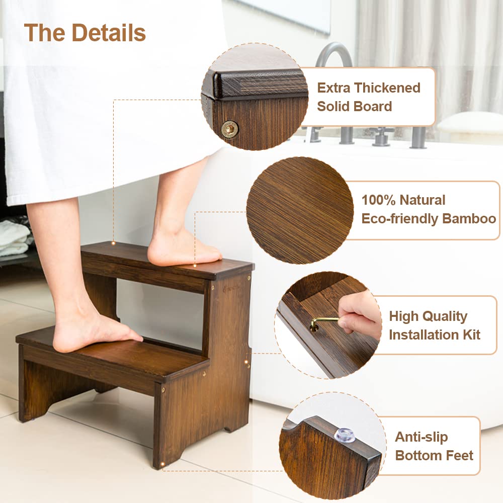 StrongTek portable step stool is lightweight for effortless carrying.