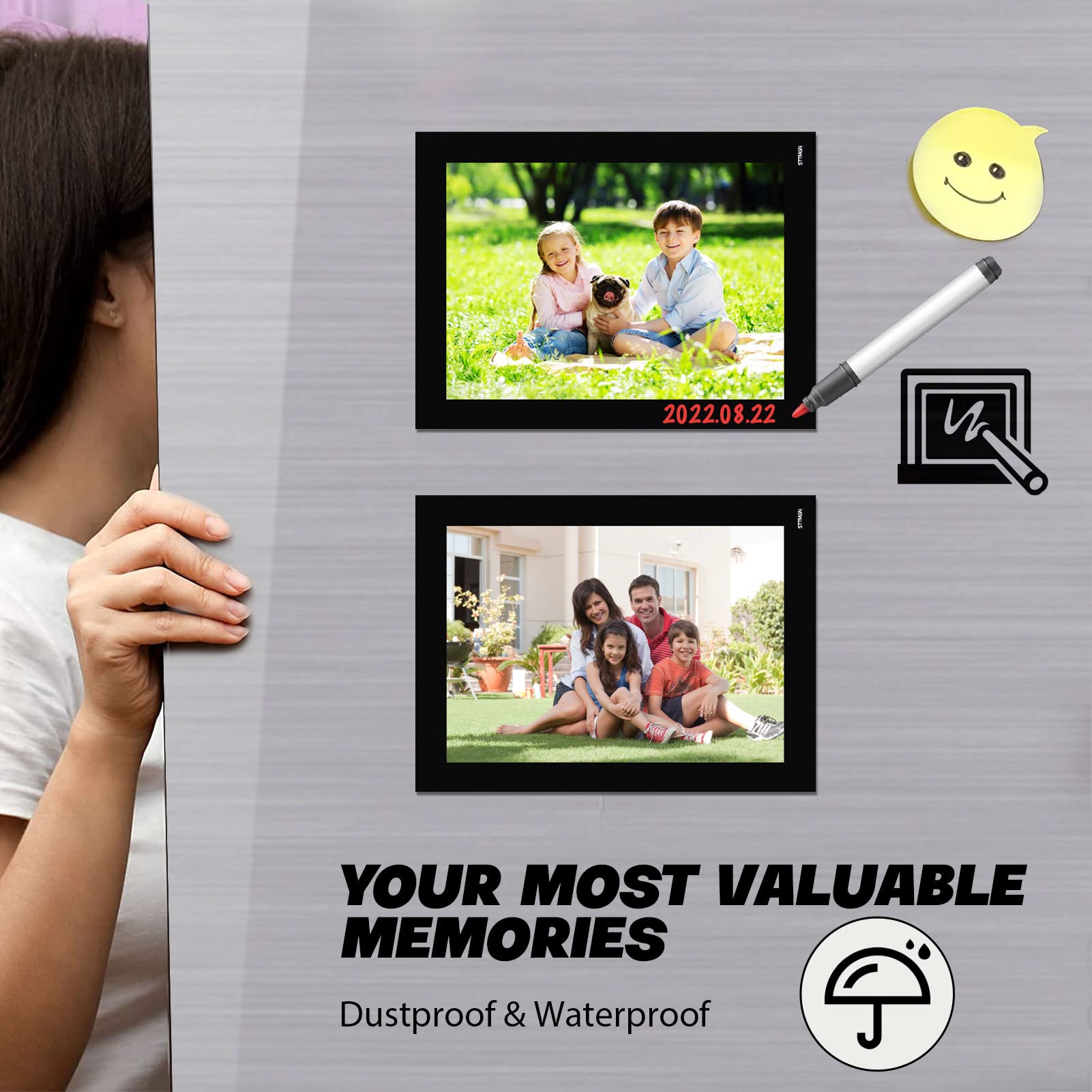 STTMGN clear PVC cover protecting bright 4x6 images with high visibility.