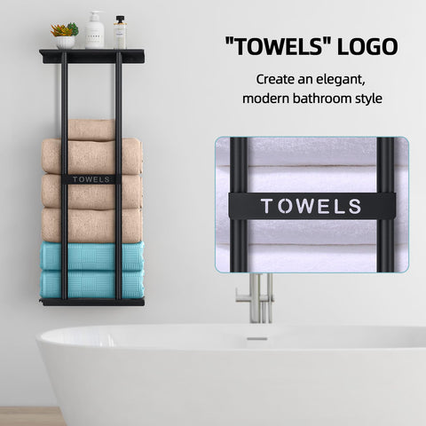 STWWO space-saving design keeps towels neatly stored and accessible.