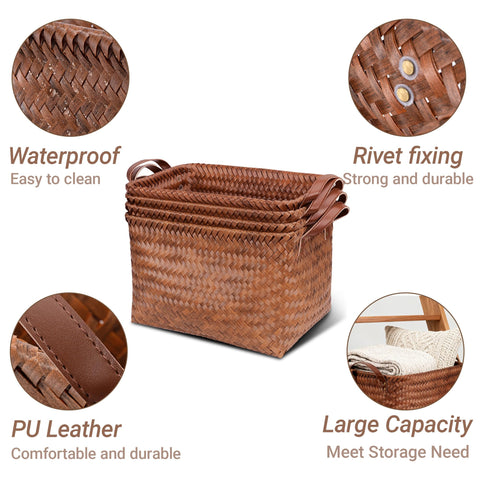 Stylave 4-piece organizer set keeps intimates and socks neatly sorted.