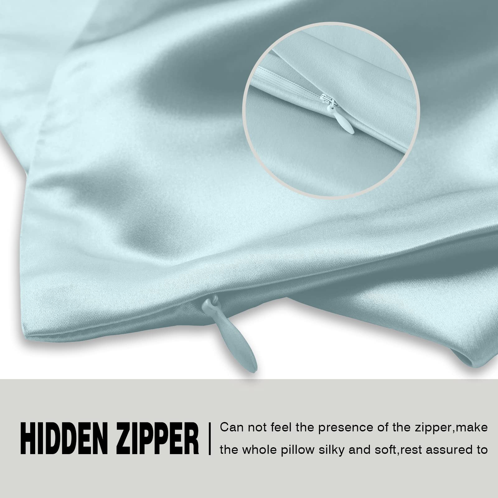 Suatien easy-care pillowcase machine washable and quick to dry, with hidden zipper.