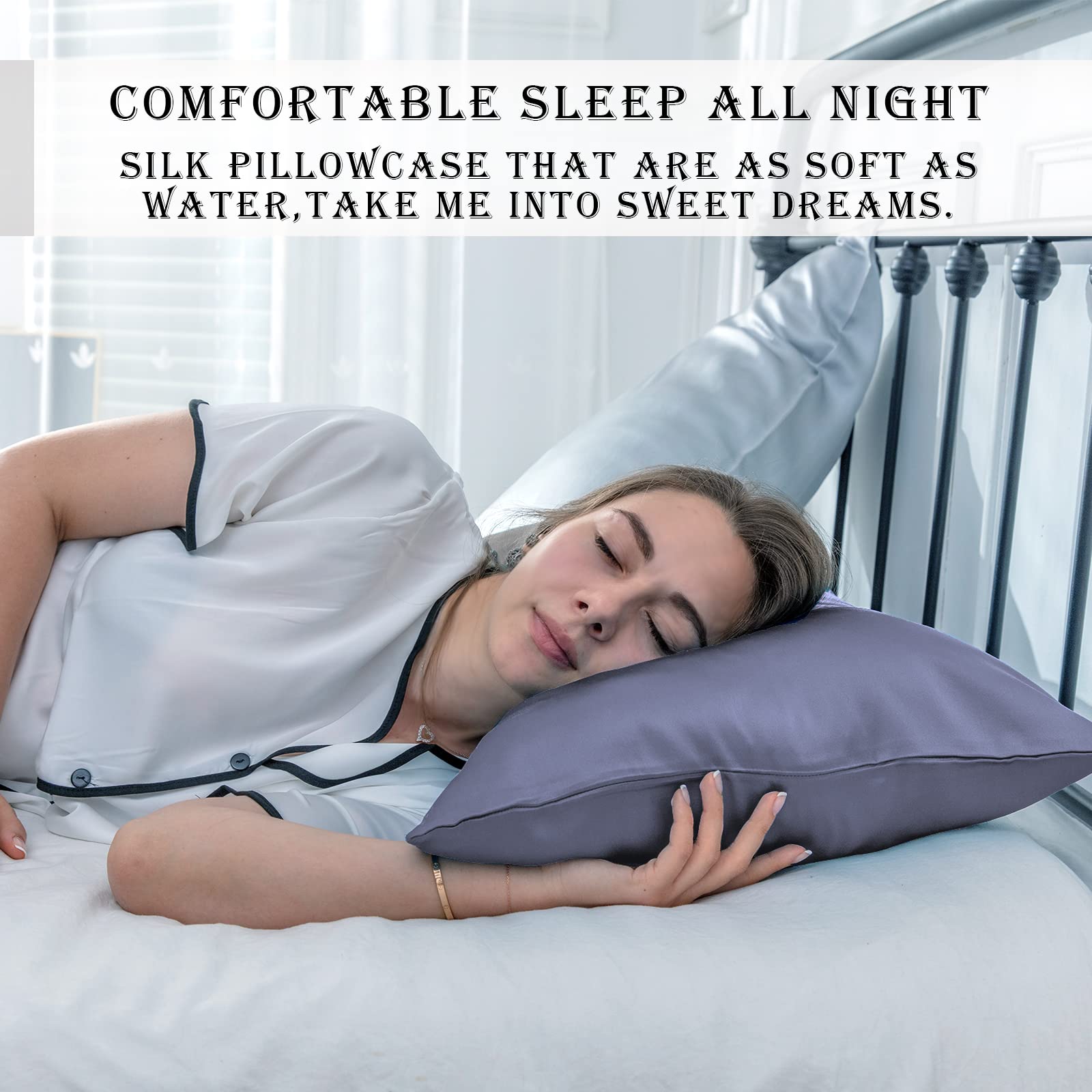 Gift-ready Suatien silk pillowcase set in premium packaging.