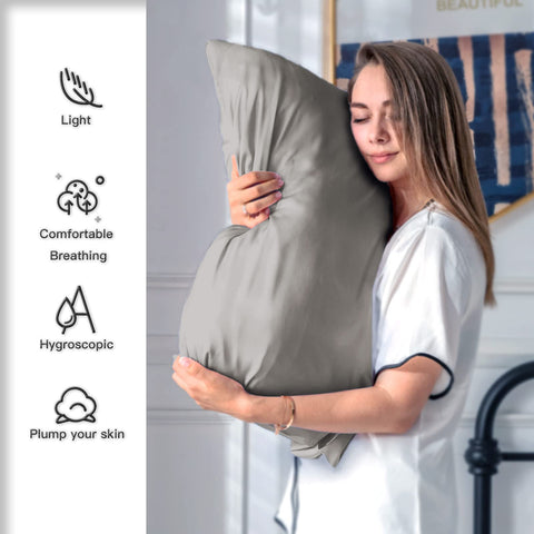 Suatien silk pillowcase breathable cooling fabric enhances all-night comfort