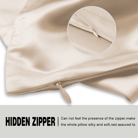 Suatien Silk Pillowcase 2-pack cool, breathable silk for comfortable all-night temperature.