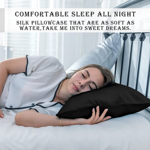 Suatien silk pillowcase 2-pack display, ready for gifting or travel.