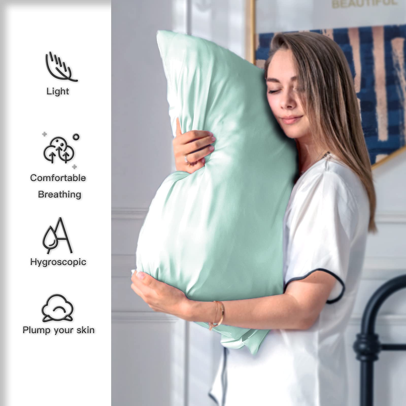Suatien silk pillowcase 2-pack packaged for gifting and storage