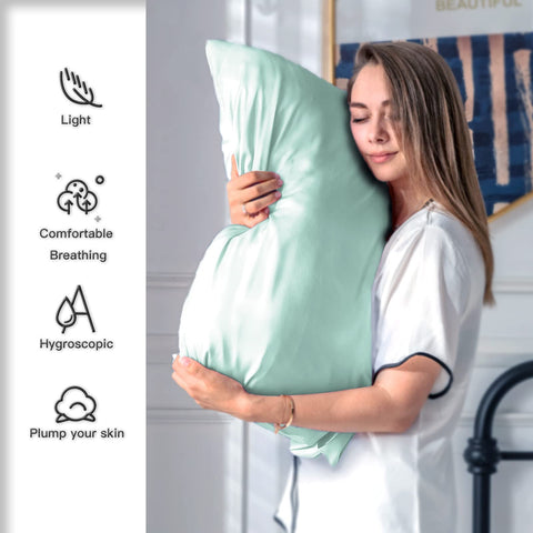 Suatien silk pillowcase 2-pack packaged for gifting and storage