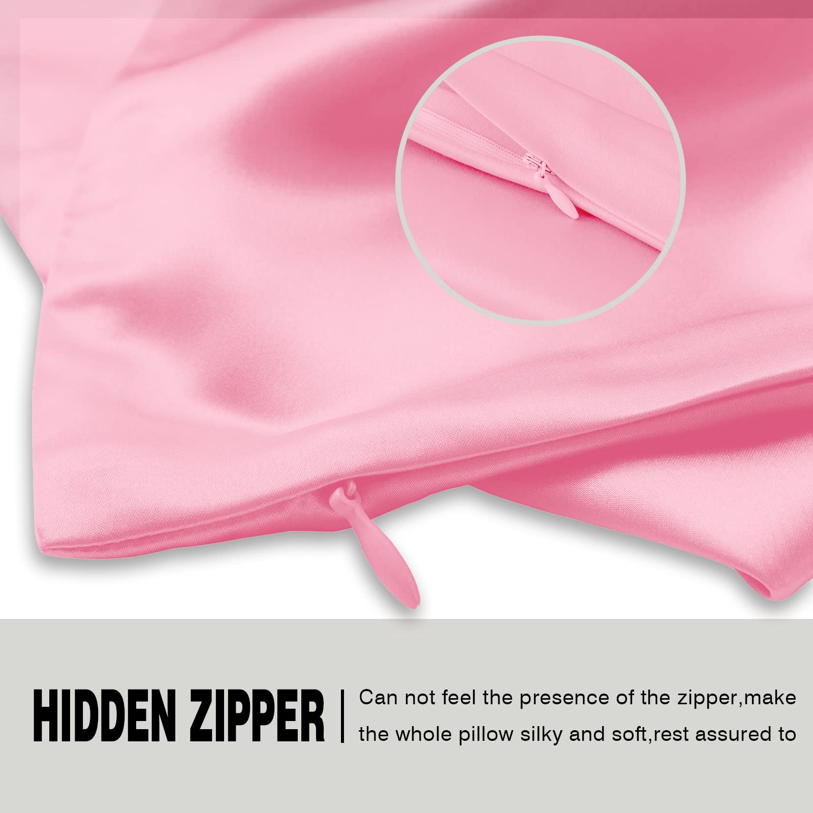 Suatien silk pillowcase cool touch fabric for warm nights.