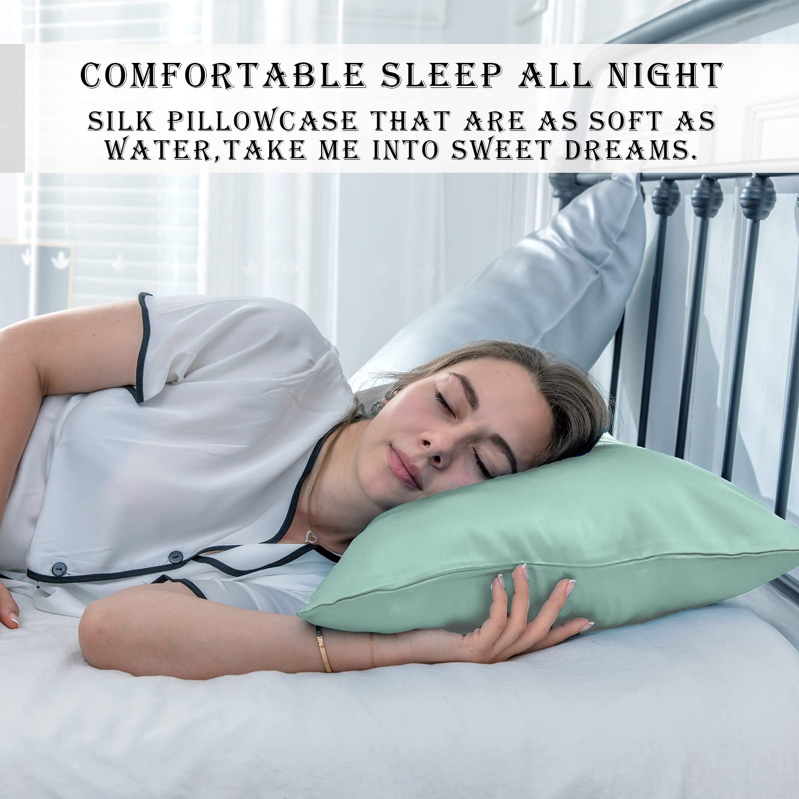 Gift-ready Suatien silk pillowcase set in elegant packaging
