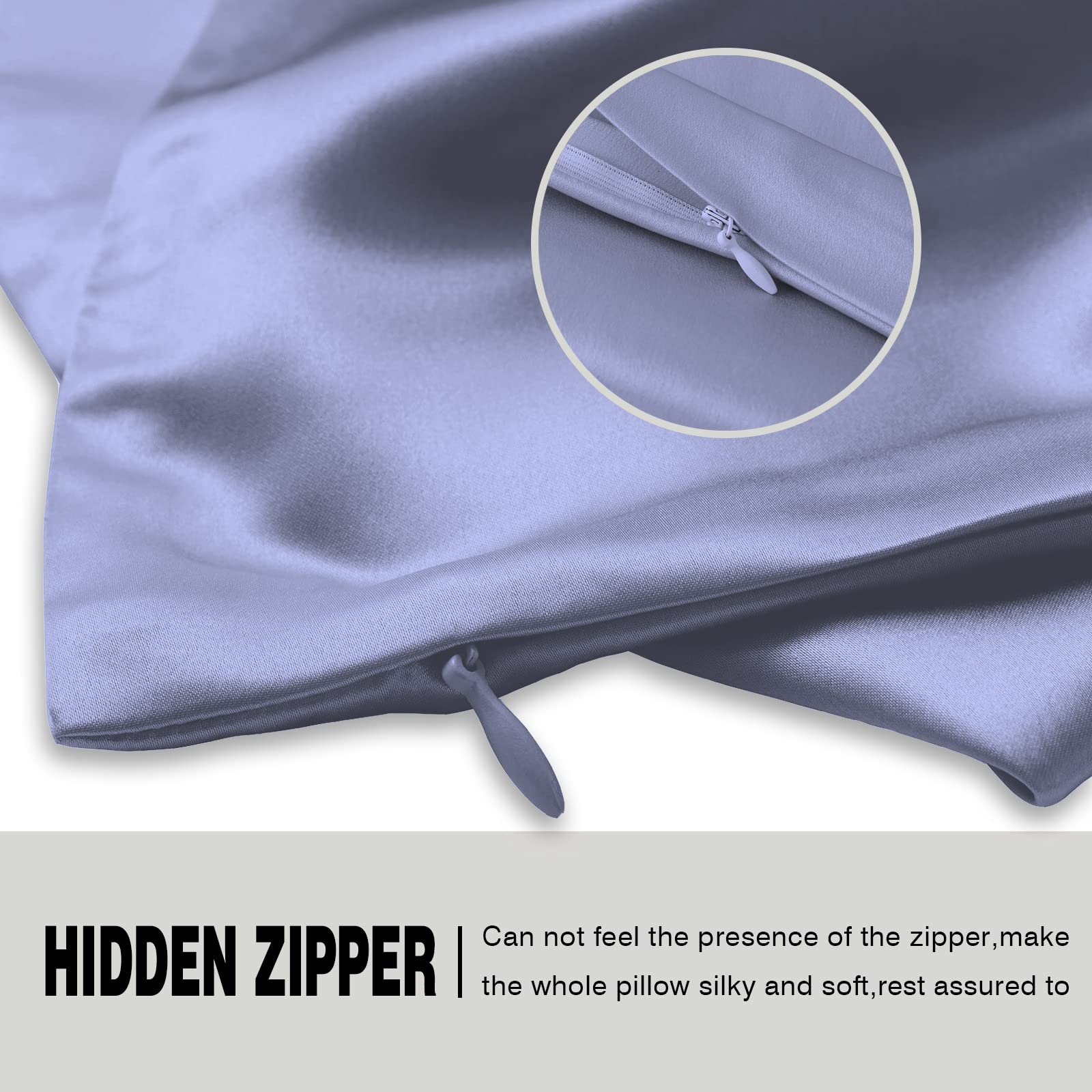 Machine-washable pillowcase with mesh bag, easy care.