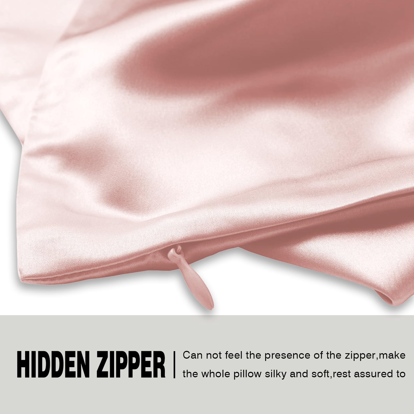 Suatien silk pillowcase cool feel designed for year-round comfort.