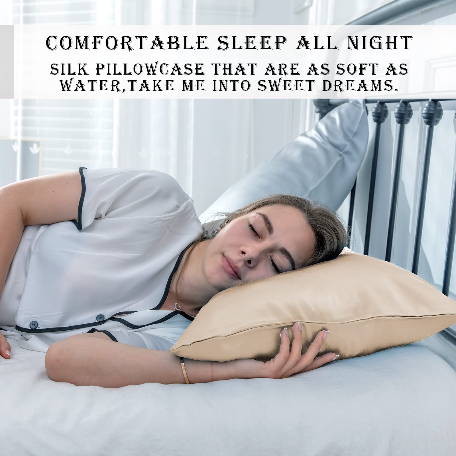 Suatien silk pillowcase care: gentle machine wash and air dry