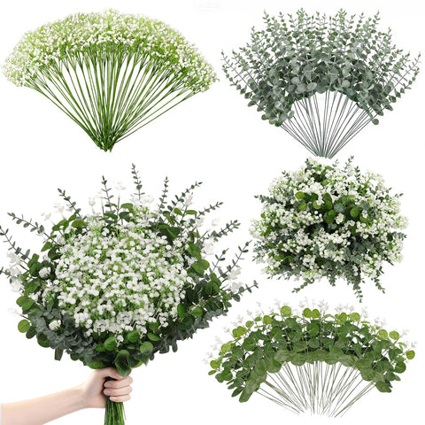 Suaycy real-touch Baby's Breath close-up for rustic wedding decor