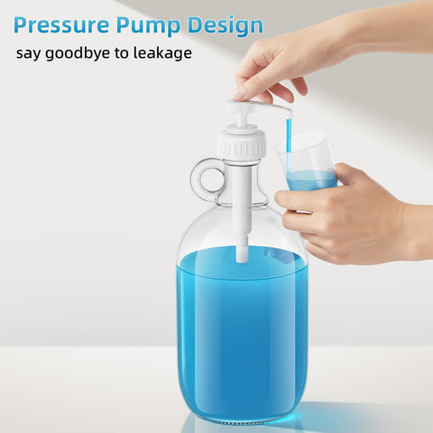 SUBEKYU dispenser with four labels helps you organize liquids efficiently.
