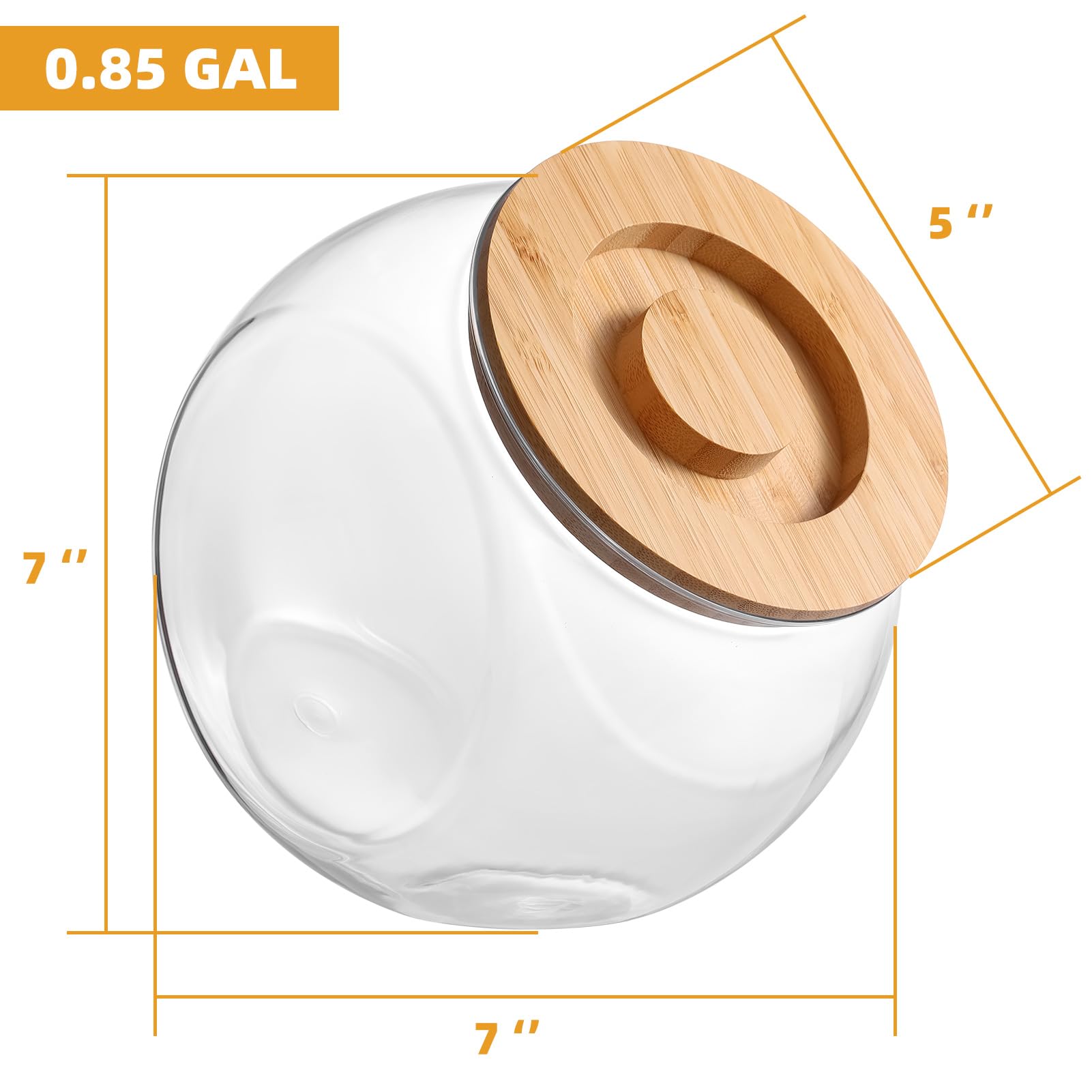 SUBEKYU Dryer Ball Holder in transparent plastic for easy content visibility