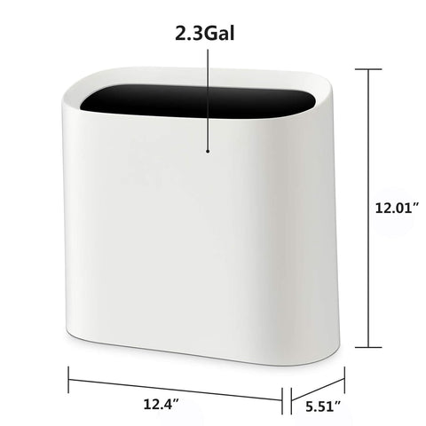 SUBEKYU trash can with hidden bag design keeps exterior tidy.