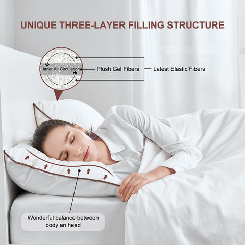 Subrcamos hypoallergenic 3D microfiber fill shown for allergy-friendly sleep