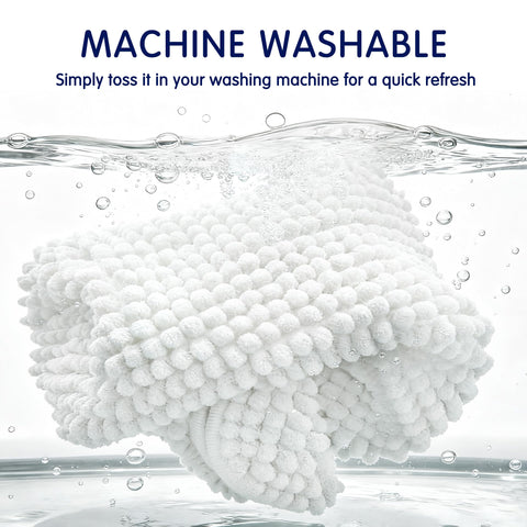 SUBRTEX bath rug machine-washable for easy care and freshness.