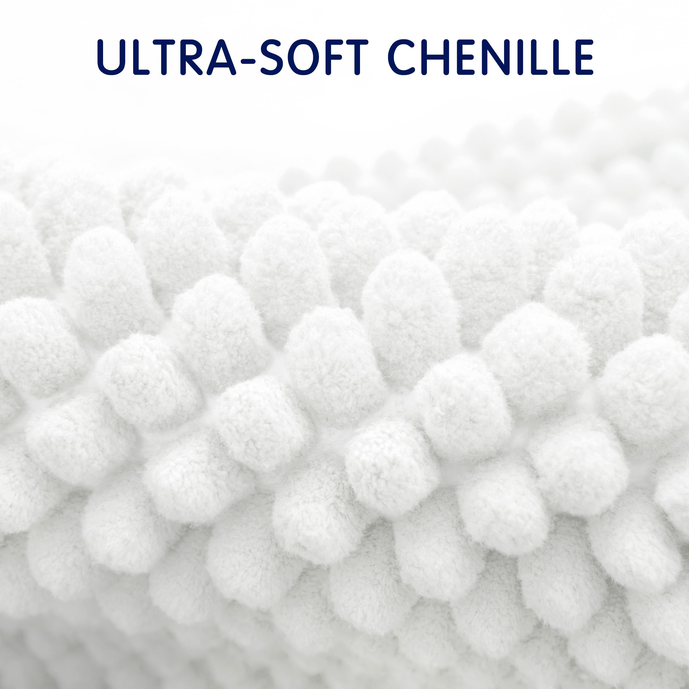 SUBRTEX bath rug non-slip back grips tiles for safer stepping.