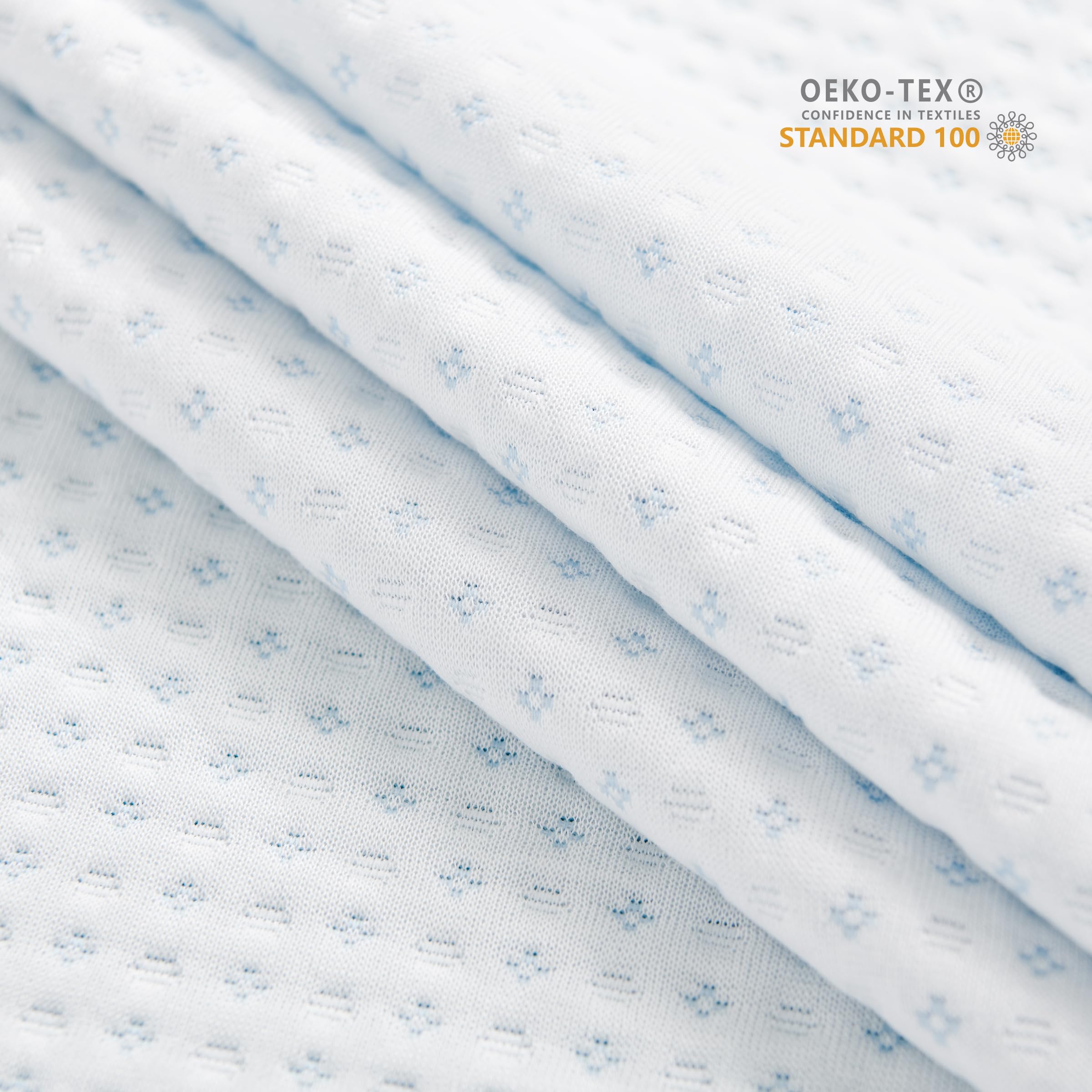 White Subrtex topper cover complements any bedding style and decor.