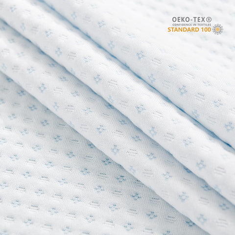 White Subrtex topper cover complements any bedding style and decor.