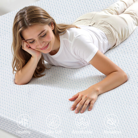 Close-up of zipper closure on Subrtex topper cover enables easy encasement.
