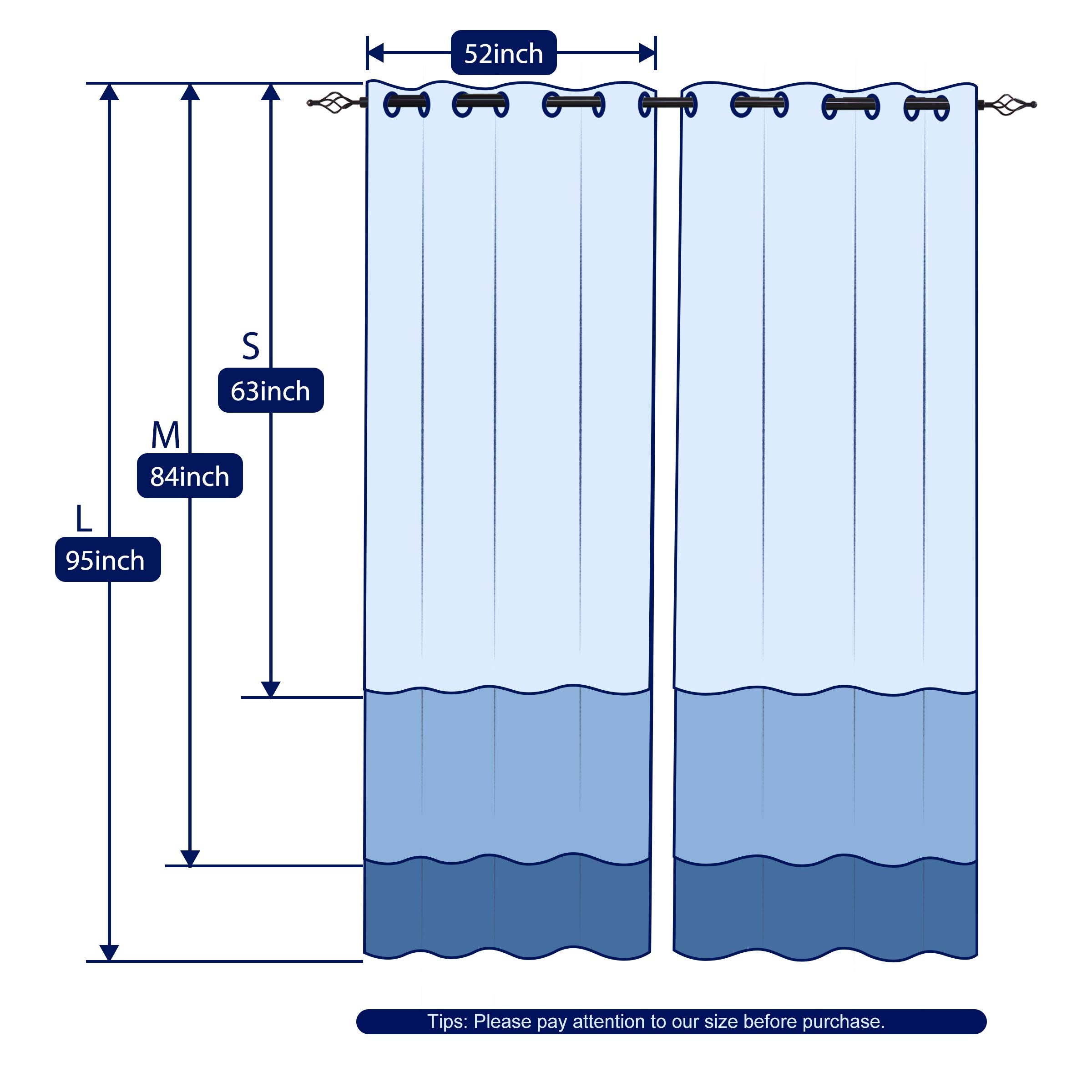 SUBRTEX curtains showing 50 percent blackout for glare reduction