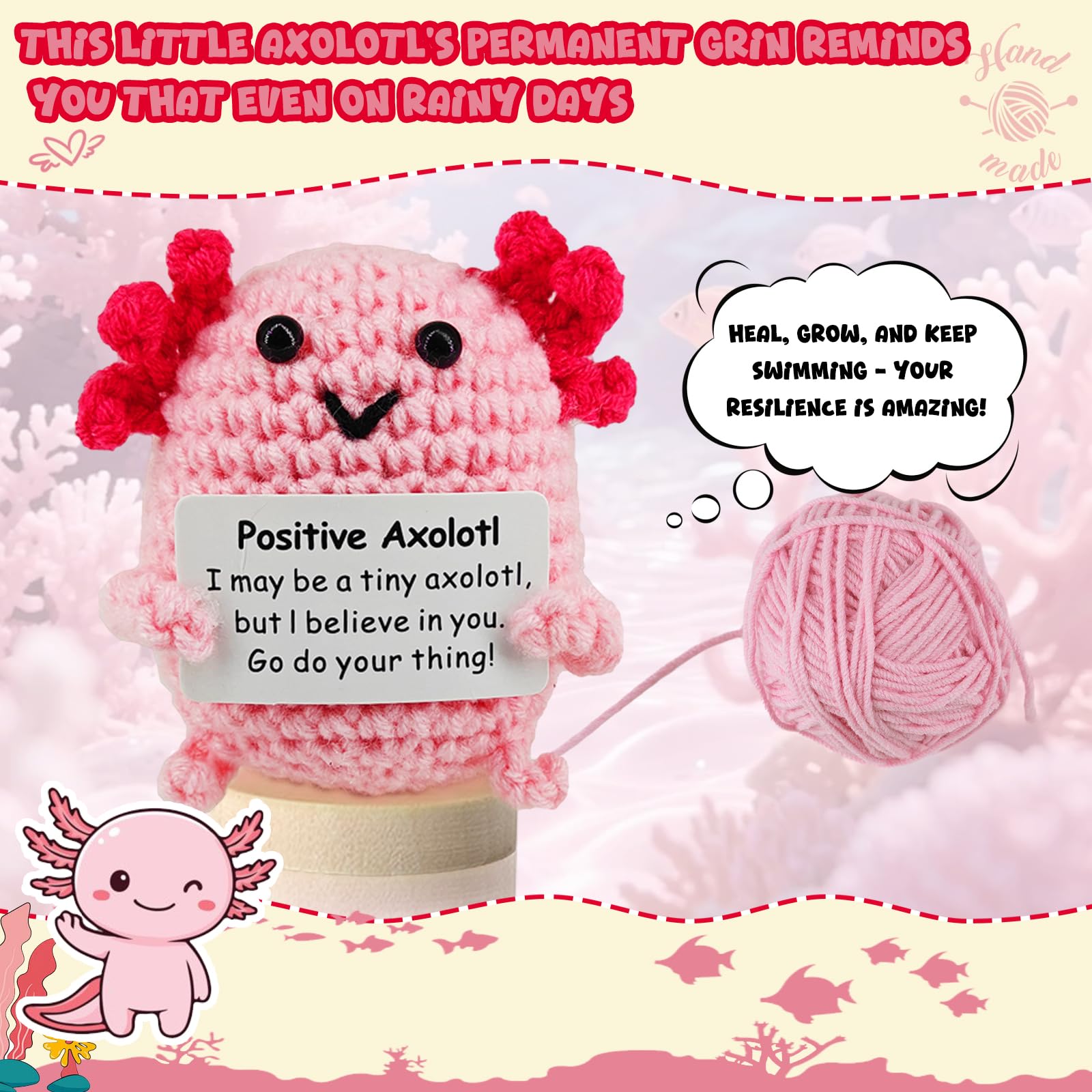 Succekick narwhal crochet buddy inspires calm in busy spaces