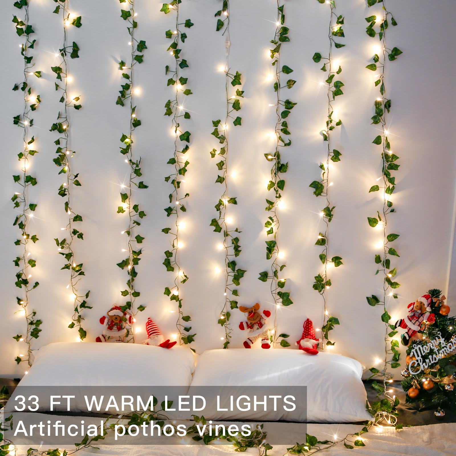 Suddus 100 LED warm lights connectable for large decorative displays.
